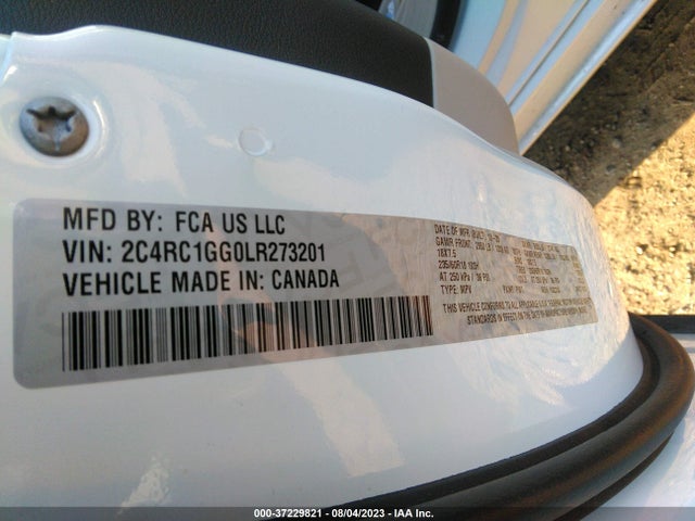 2C4RC1GG0LR273201 Chrysler Pacifica Limited