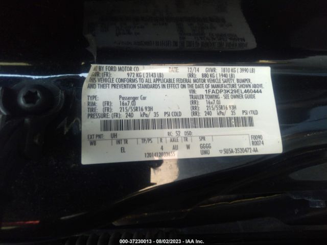 1FADP3K29EL460444 Ford FOCUS SE