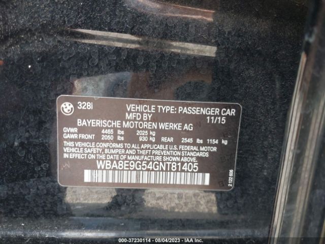 WBA8E9G54GNT81405 BMW 3 Series 328i