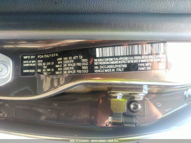 ZACCJABB3JPH57906 Jeep Renegade Latitude