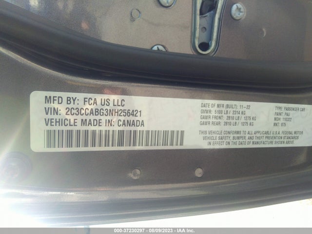 2C3CCABG3NH256421 Chrysler 300 300s