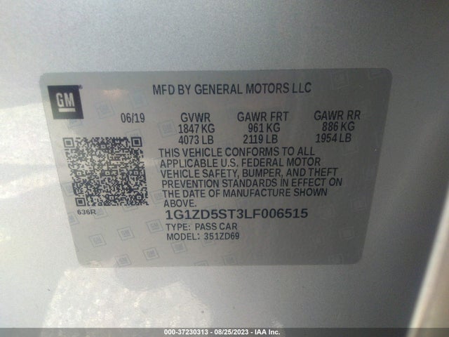 Chevrolet MALIBU LT 2020 1G1ZD5ST3LF006515 Image 9