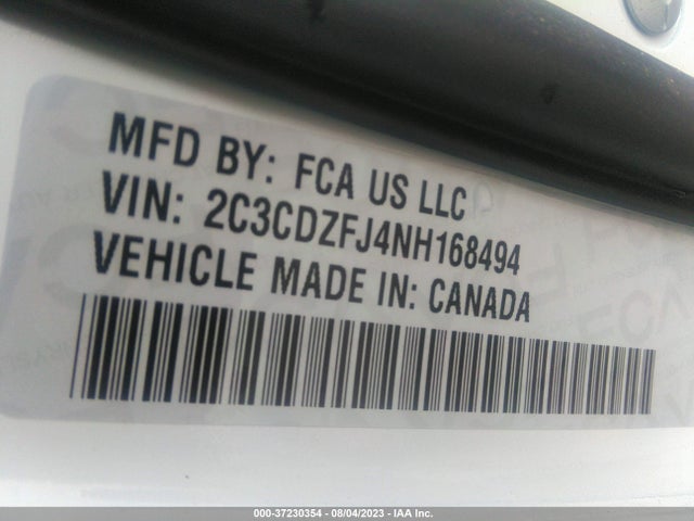 Dodge Challenger R/t Scat Pack 2022 2C3CDZFJ4NH168494 Image 9
