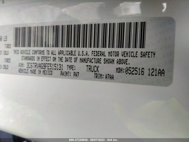 3C6TRVAG9FE515131 RAM Promaster