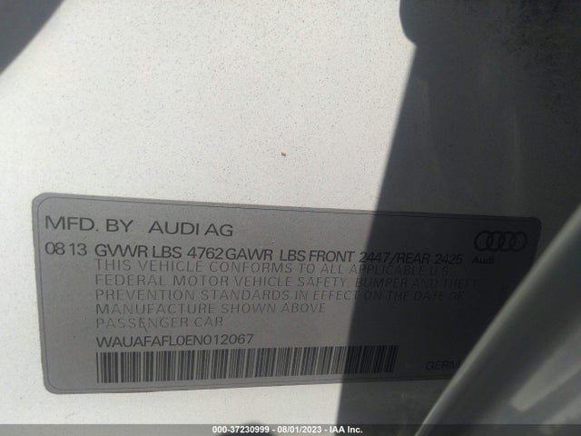 WAUAFAFL0EN012067 Audi A4 PREMIUM
