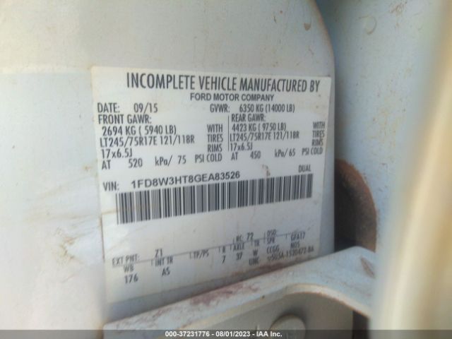 2016 FORD SUPER DUTY F-350 DRW 1FD8W3HT8GEA83526 Photo 8