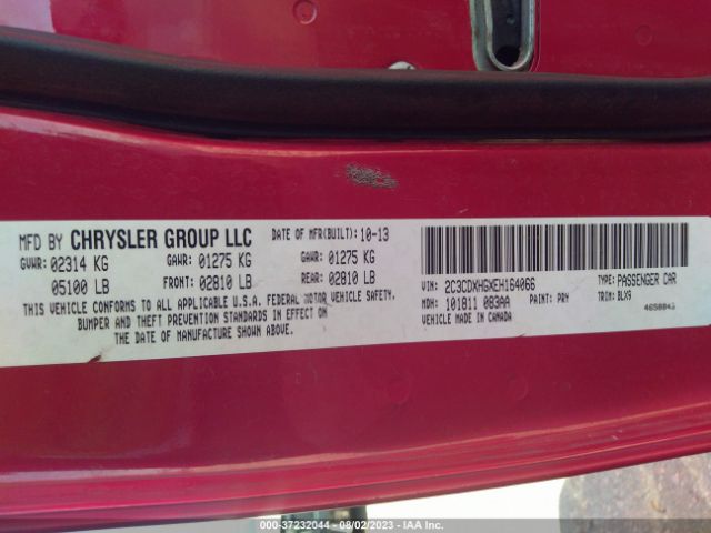 2C3CDXHGXEH164066 Dodge Charger Sxt Plus