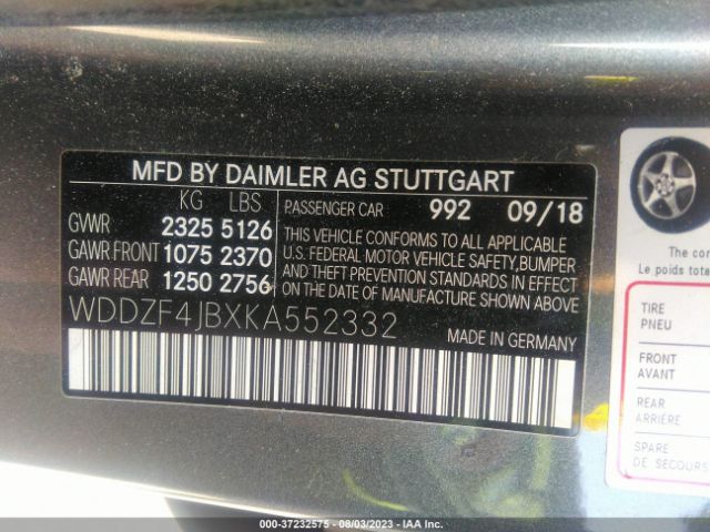 WDDZF4JBXKA552332 Mercedes-Benz E-class E 300
