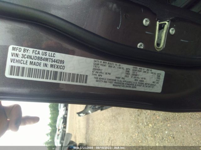 3C4NJDBB4MT544289 Jeep Compass Latitude