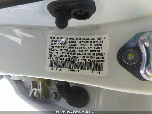 Honda Civic Sedan Lx 2019 19XFC2F69KE208221 Image 15