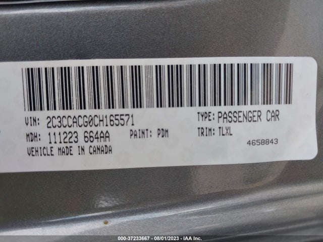 2012 CHRYSLER 300 LIMITED VIN: 2C3CCACG0CH165571