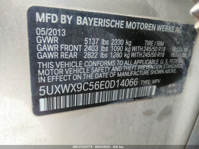 5UXWX9C56E0D14066 BMW X3 Xdrive28i