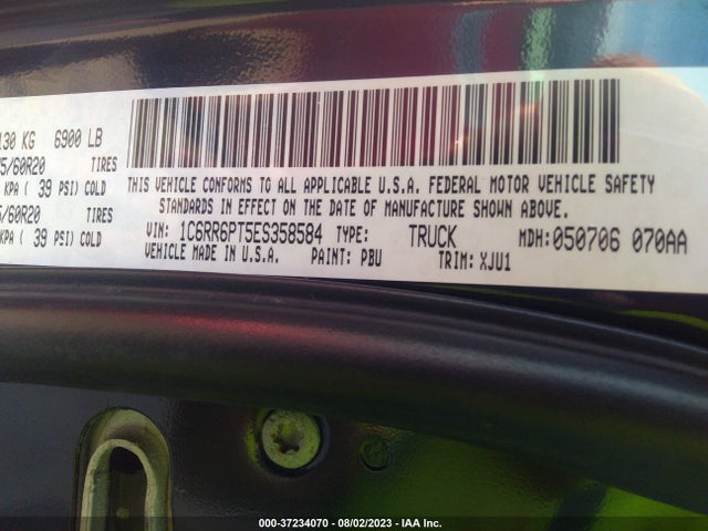 1C6RR6PT5ES358584 RAM 1500 Longhorn