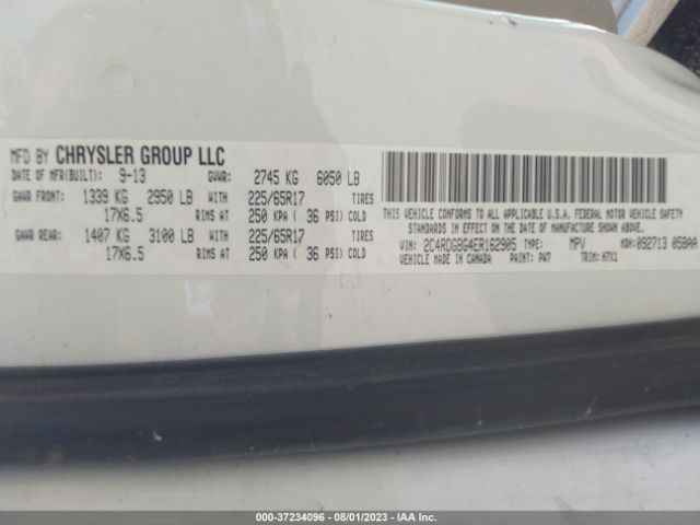 2C4RDGBG4ER162905 Dodge Grand Caravan Se