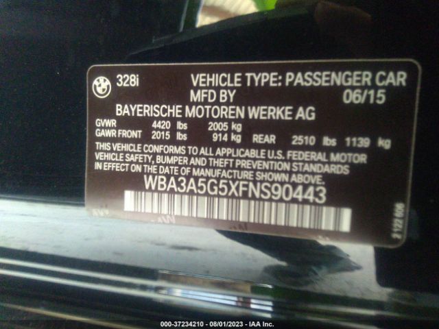 WBA3A5G5XFNS90443 BMW 3 Series 328i