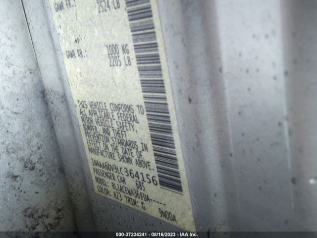1N4AA6DV3LC364156 Nissan MAXIMA SL