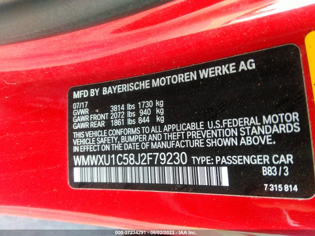 2018 Mini Hardtop, VIN: WMWXU1C58J2F79230