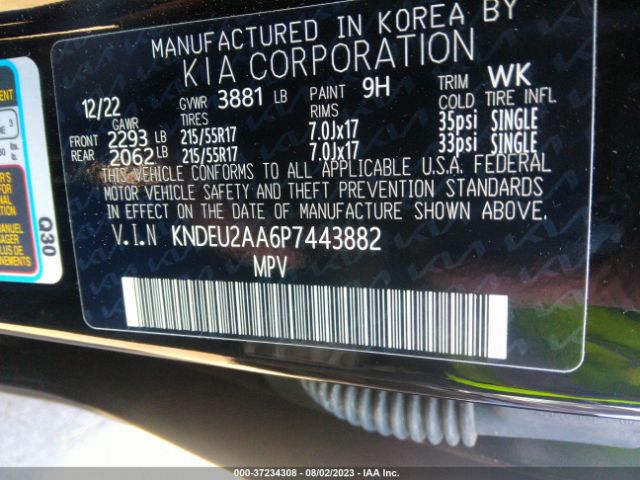 KNDEU2AA6P7443882 KIA SELTOS S
