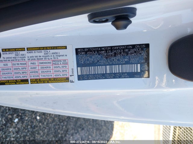 2015 Lexus RC, VIN: JTHSE5BCXF5005568