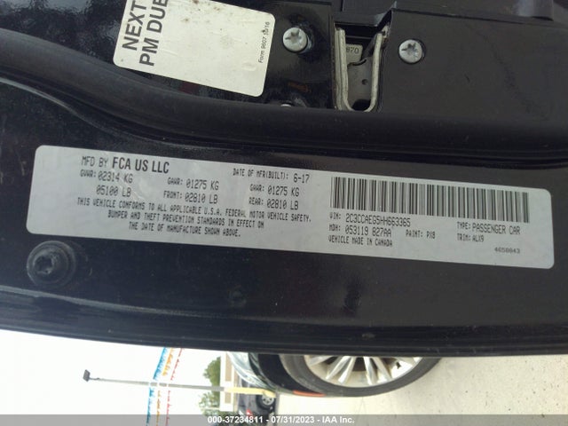 Chrysler 300 300c 2017 2C3CCAEG5HH663365 Image 9