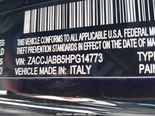 ZACCJABB5HPG14773 Jeep Renegade Altitude