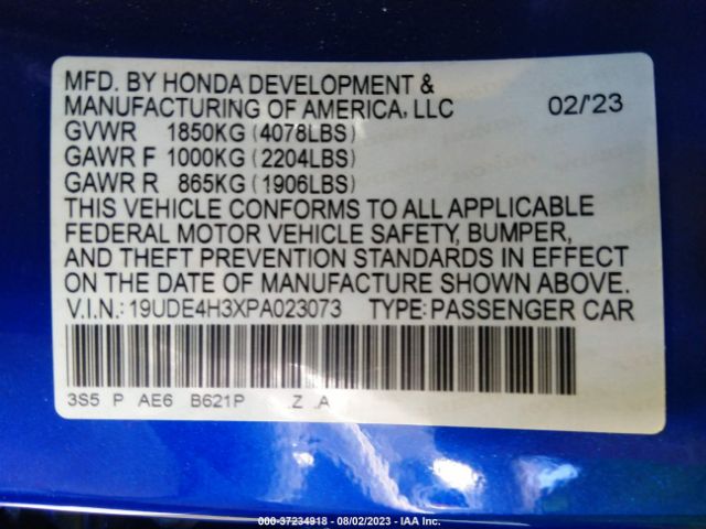 2023 ACURA INTEGRA 19UDE4H3XPA023073 Photo 8