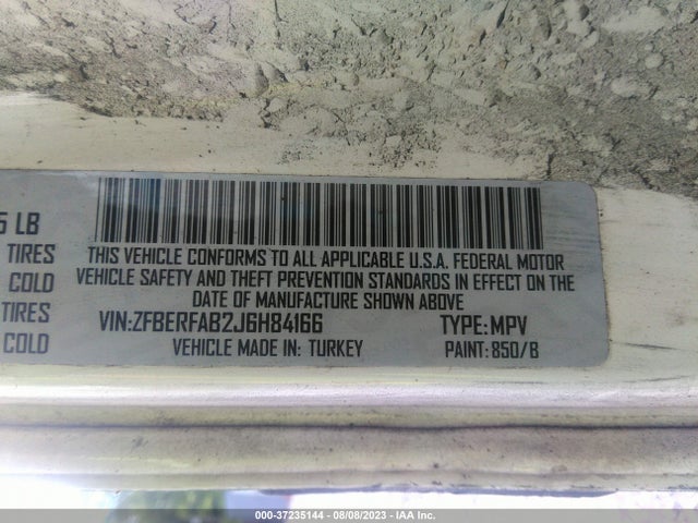 ZFBERFAB2J6H84166 RAM Promaster City Tradesman