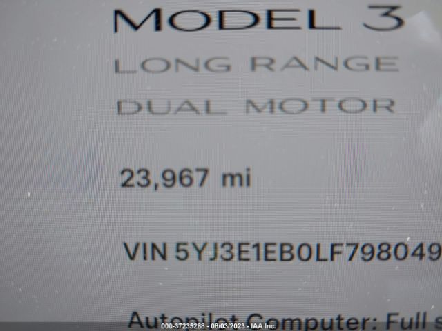 5YJ3E1EB0LF798049 Tesla Model 3 Long Range