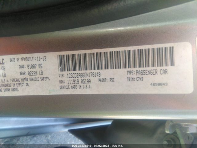 1C3CDZAB6EN176149 Dodge AVENGER SE