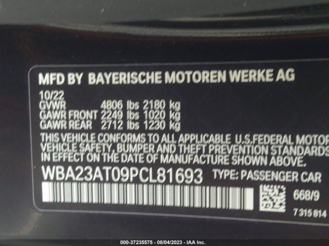 WBA23AT09PCL81693 BMW 4 Series 430i