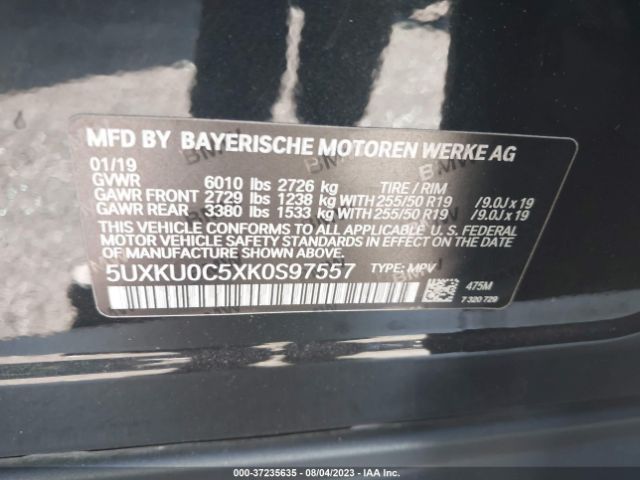 5UXKU0C5XK0S97557 BMW X6 Sdrive35i