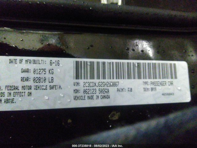 2C3CDXJG2GH293867 Dodge Charger Sxt
