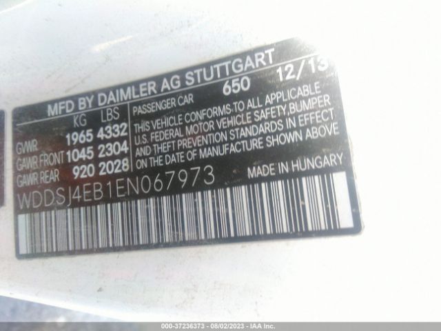 WDDSJ4EB1EN067973 Mercedes-Benz Cla-class Cla 250