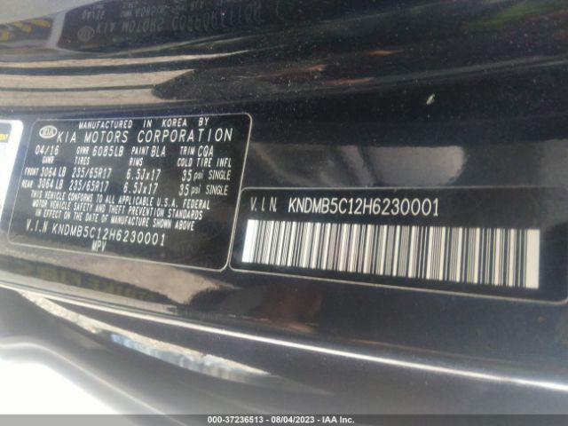 KNDMB5C12H6230001 KIA SEDONA LX