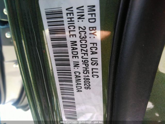 2C3CDZFJ9PH518026 Dodge Challenger R/t Scat Pack