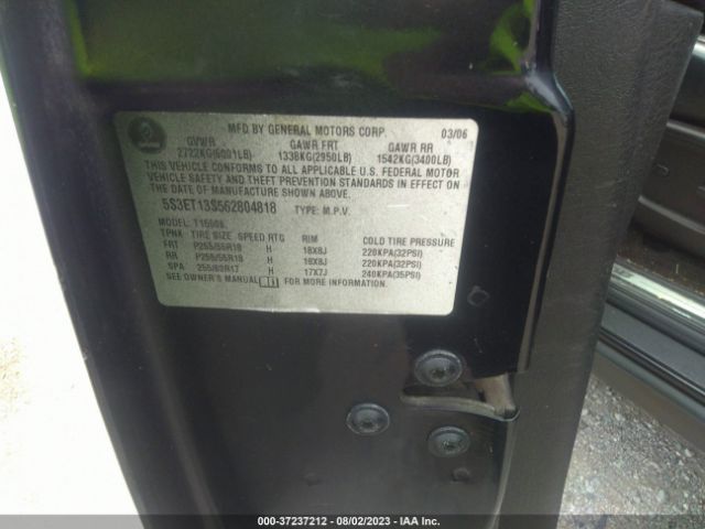 2006 SAAB 9-7X 5S3ET13S562804818 Photo 8