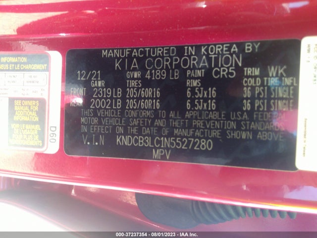 KIA Niro Lxs Se 2022 KNDCB3LC1N5527280 Image 9