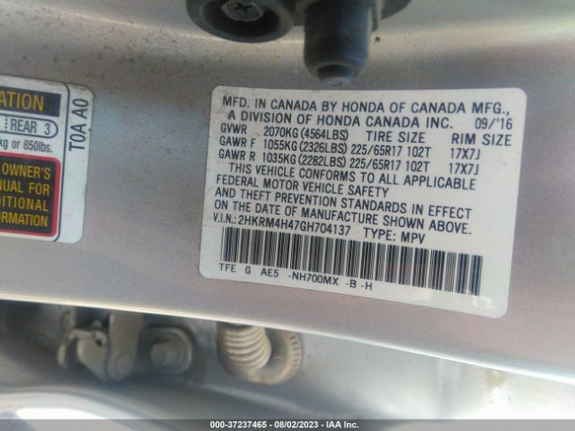 2HKRM4H47GH704137 Honda CR-V SE