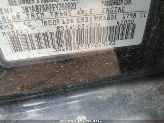 3N1AB7AP7FY269620 Nissan Sentra Sr/sl/s/sv/fe+ S