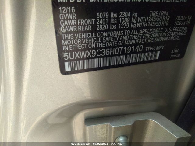 5UXWX9C36H0T19140 BMW X3 Xdrive28i