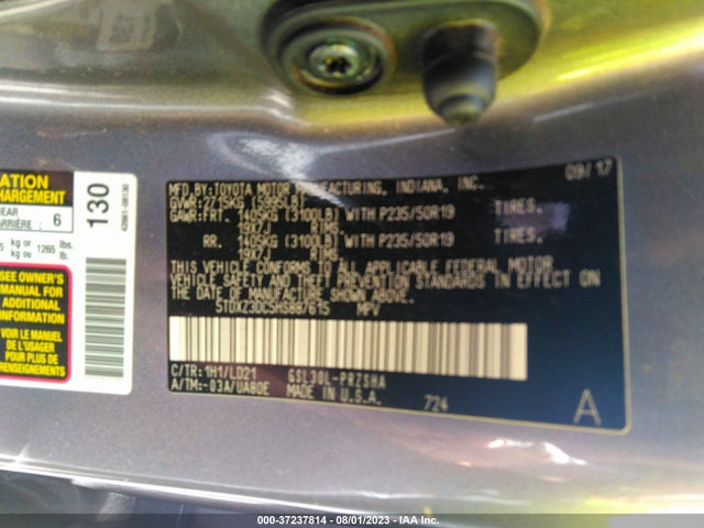 Toyota SIENNA SE 2017 5TDXZ3DC5HS887615 Image 16