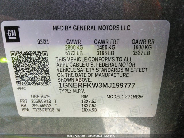 Chevrolet Traverse Ls 2021 1GNERFKW3MJ199777 Image 9