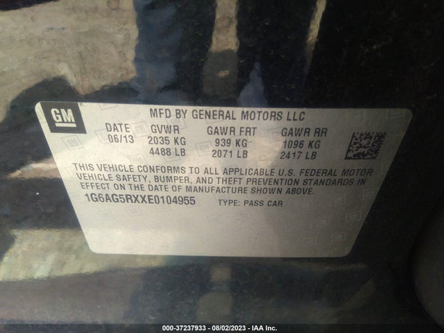 Cadillac Ats Standard 2014 1G6AG5RXXE0104955 Image 9