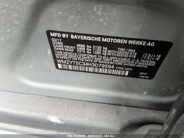 2017 MINI COUNTRYMAN WMZYT5C34H3D79594 Photo 8