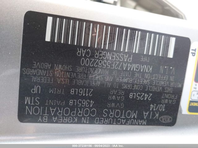 KNAGM4A72F5582200 KIA Optima Lx