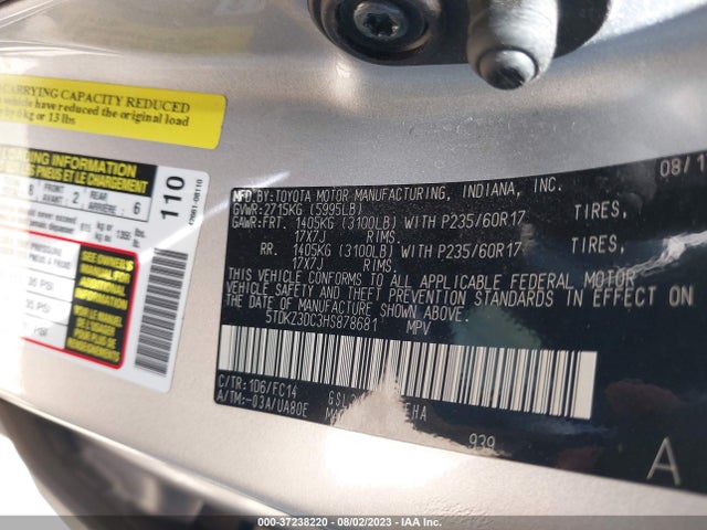 Toyota SIENNA LE 2017 5TDKZ3DC3HS878681 Image 15