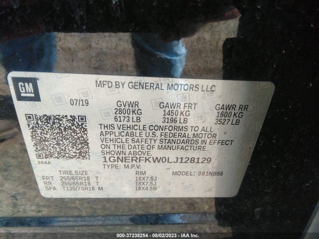Chevrolet Traverse Ls 2020 1GNERFKW0LJ128129 Image 9