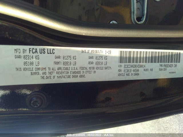 2C3CCAAG9KH590014 Chrysler 300 Touring