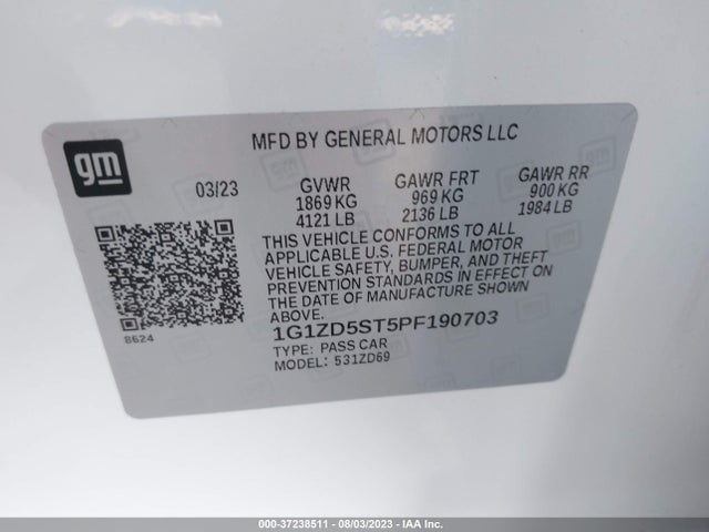 Chevrolet MALIBU LT 2023 1G1ZD5ST5PF190703 Image 9