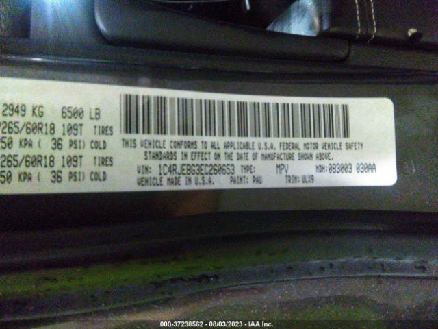 1C4RJEBG3EC260653 Jeep Grand Cherokee Limited